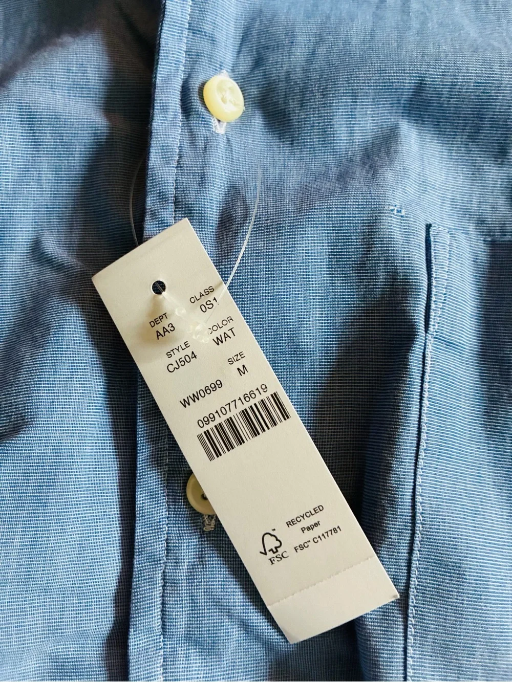 J.Crew Men's Short-sleeve Cotton Poplin Camp-collar Shirt . M. New without tags.